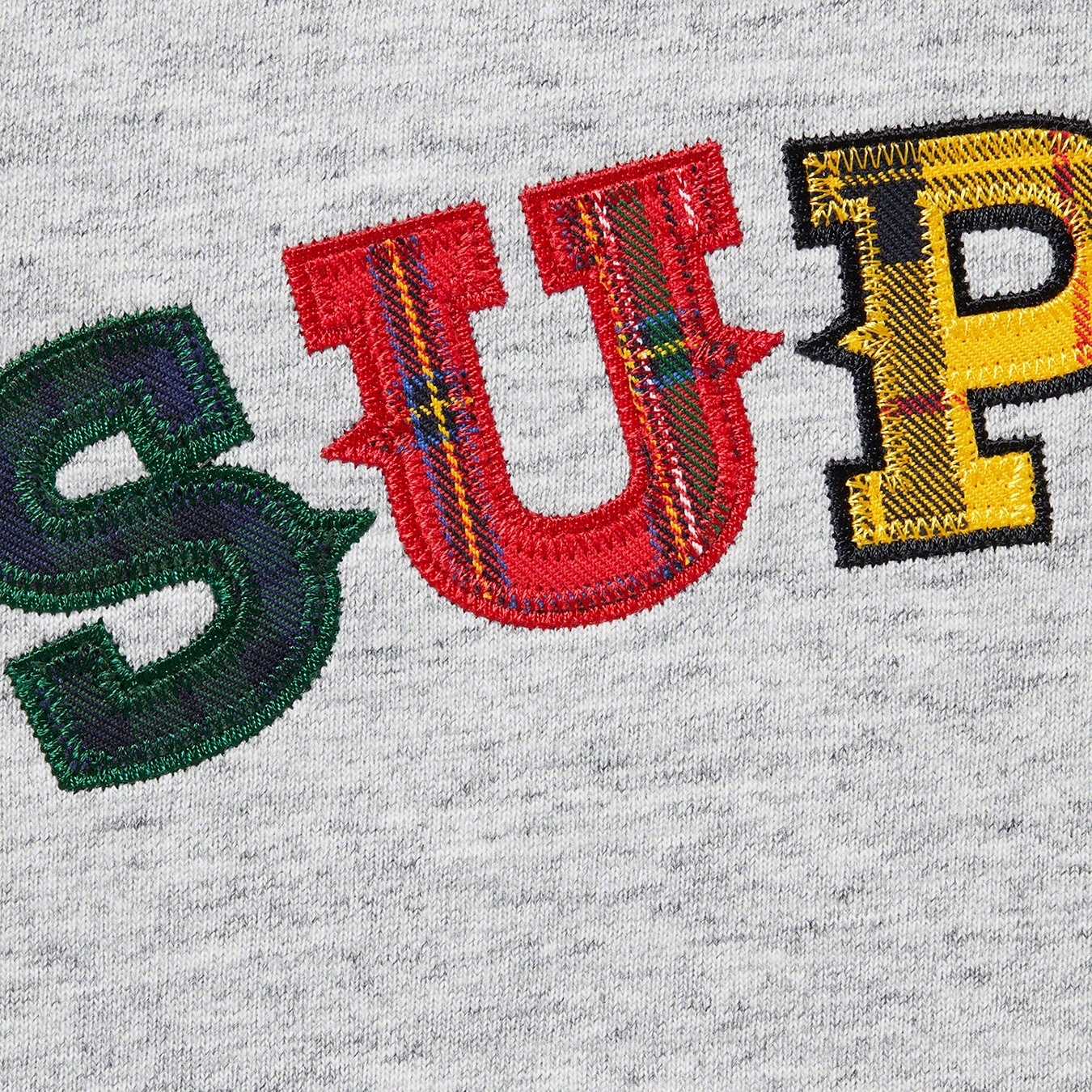 Plaid Appliqué S/S Top view 5